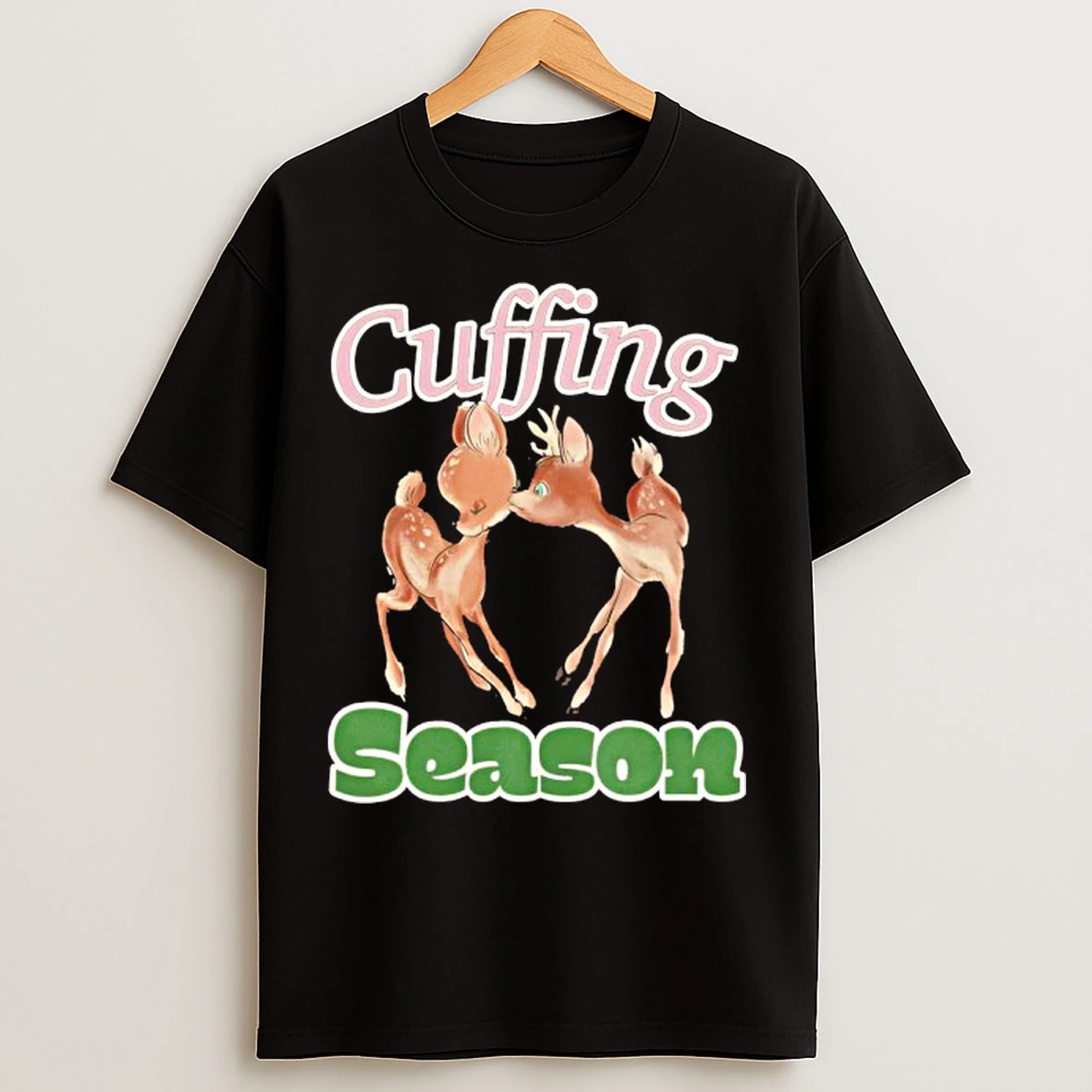 Classic Cuffing Season Two Deer Graphic T Shirts