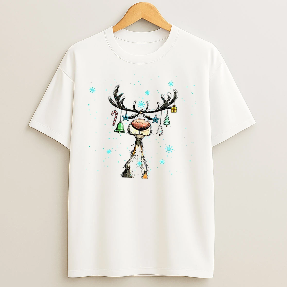 Classic Cute Reindeer Merry Christmas 2025 T Shirts