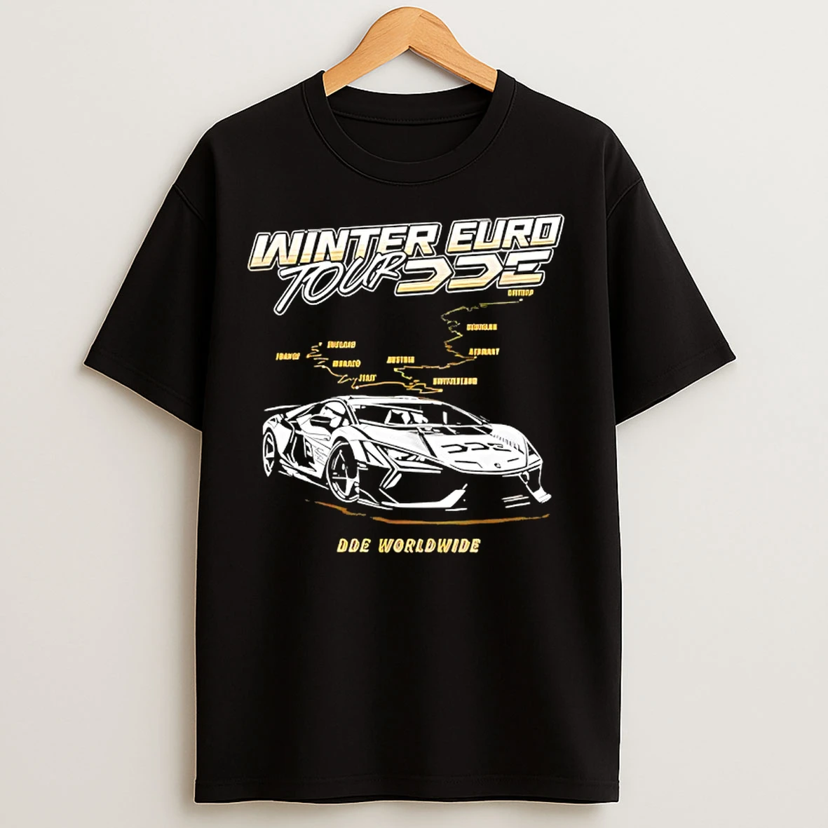 Classic Dde Worldwide Winter Euro Tour T Shirts