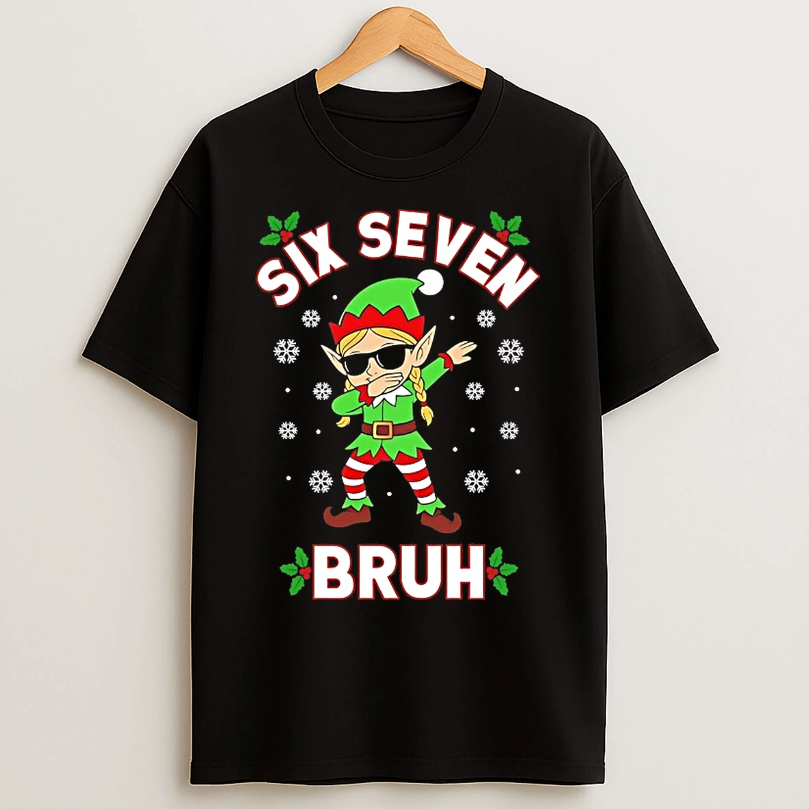 Classic Dabbing Elf Six Seven Bruh Christmas 67 Meme T Shirts