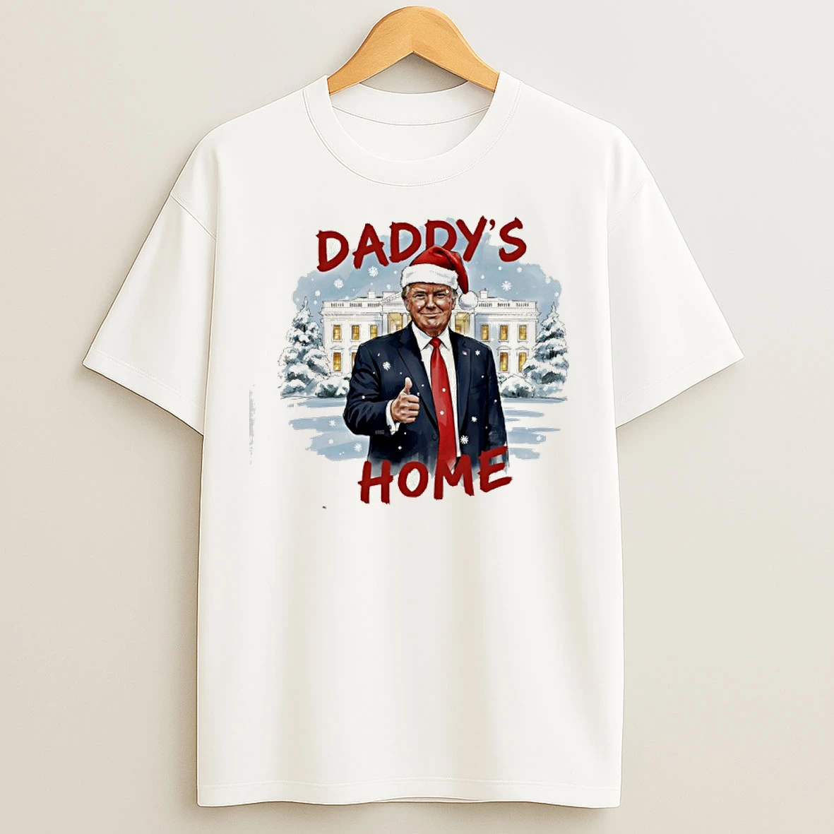 Classic Daddys Home Donald Trump Hat Santa T Shirts