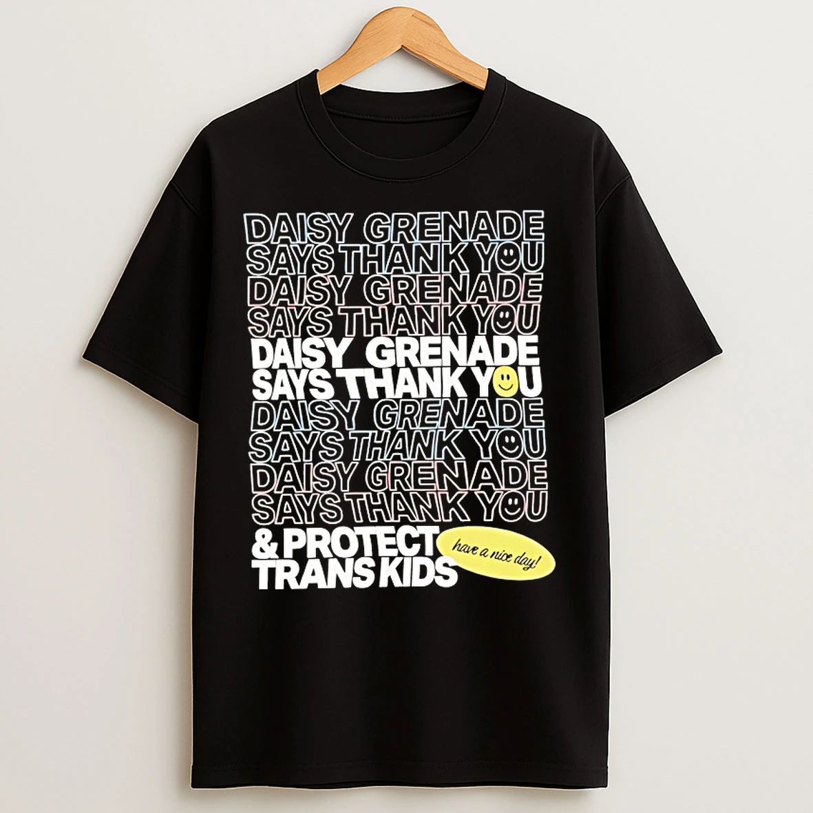 Classic Daisy Grenade Says Thank You And Protect Trans Kids T Shirts