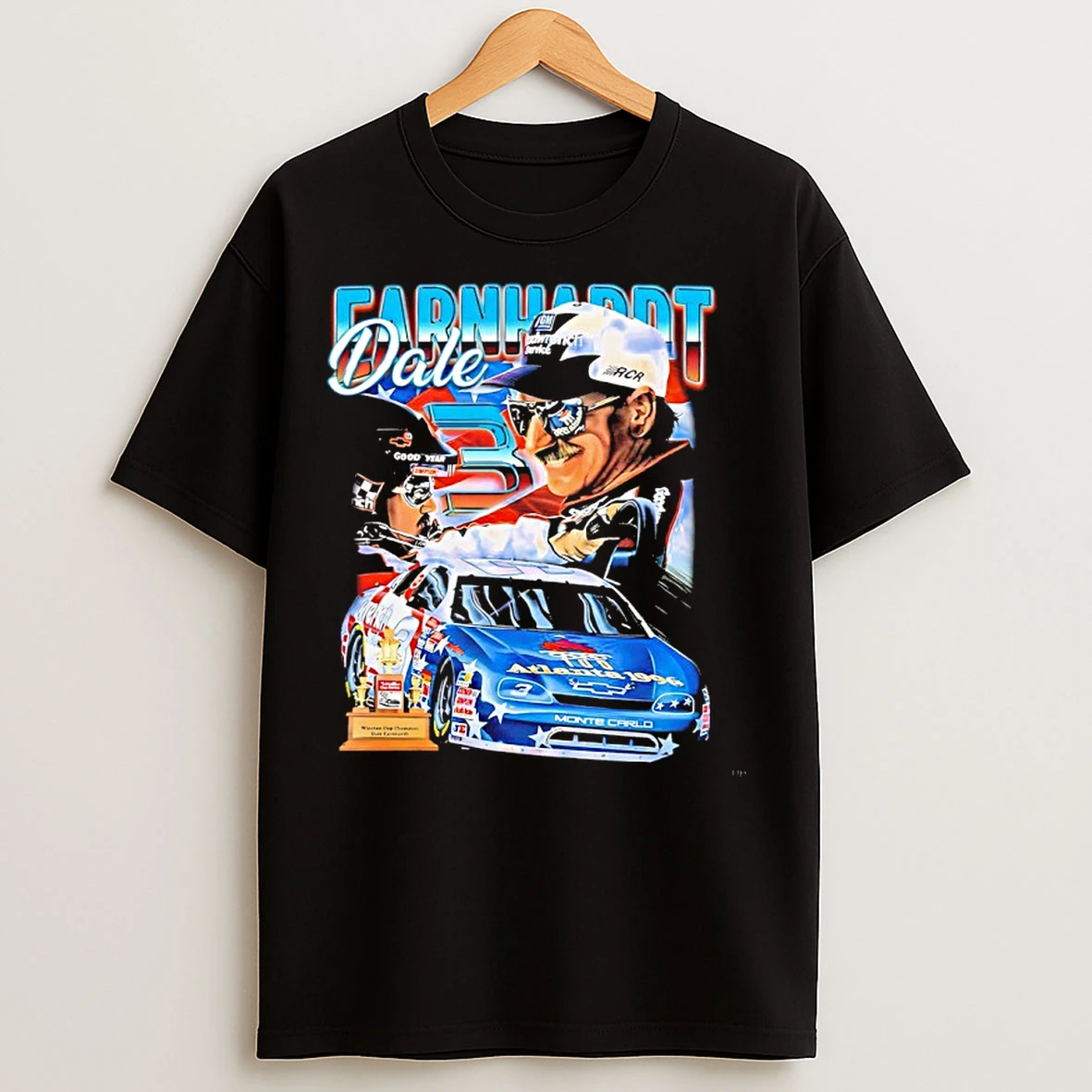 Classic Dale Earnhardt Nascar Player Graphic T Shirts