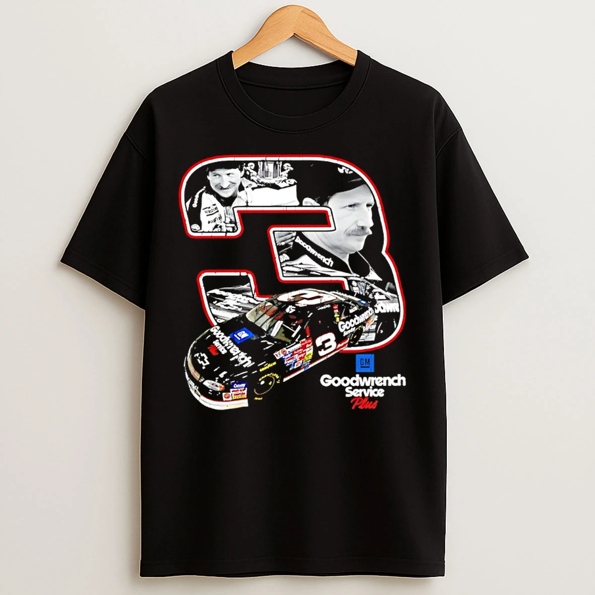 Classic Dale Earnhardt Number 3 Nascar Racing Car T Shirts