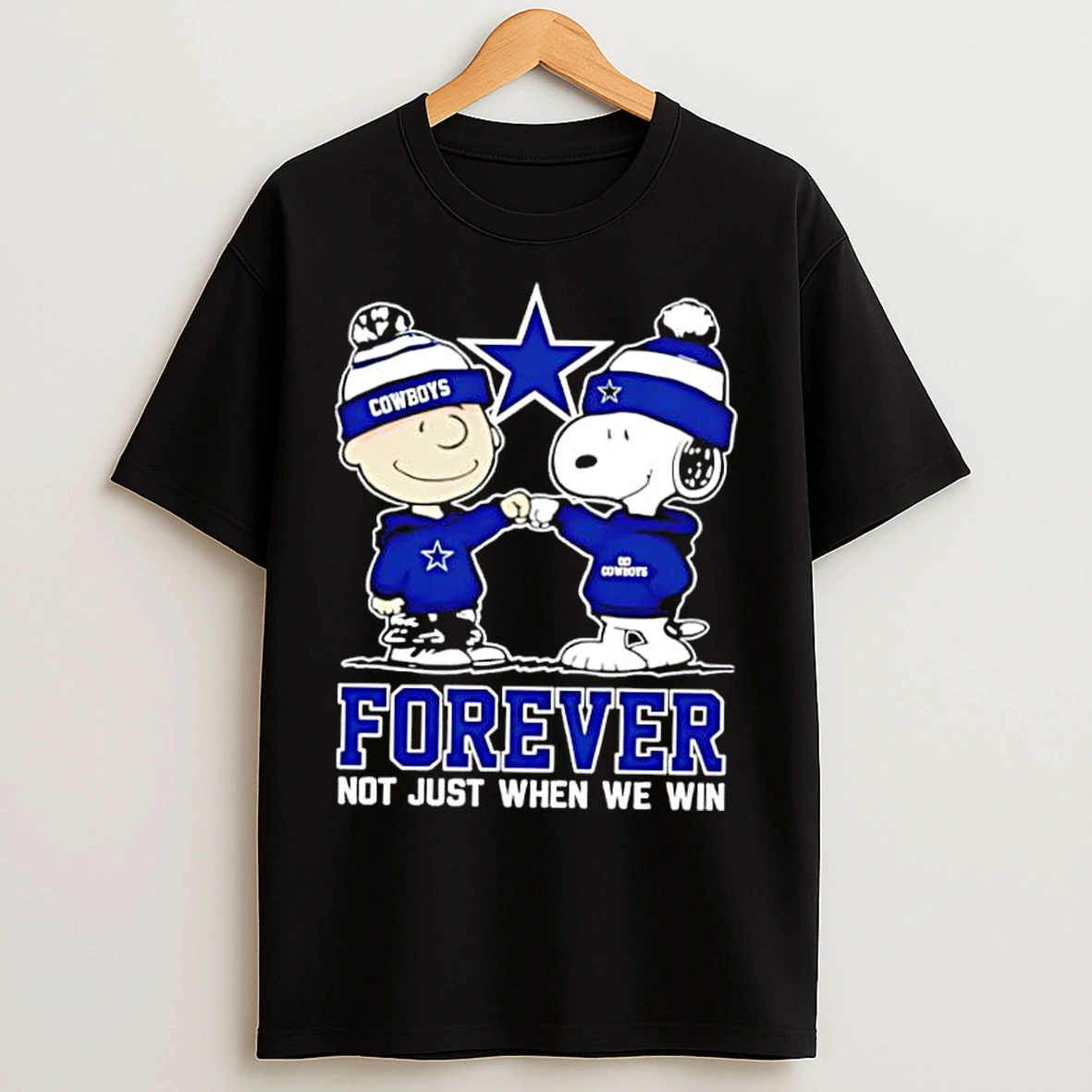 Classic Dallas Cowboys Charlie Brown And Snoopy Forever Not Just When We Win T Shirts