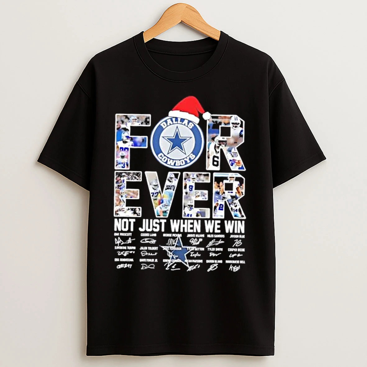 Classic Dallas Cowboys Dak Prescott And All Players Forever Not Just When We Win Christmas T Shirts