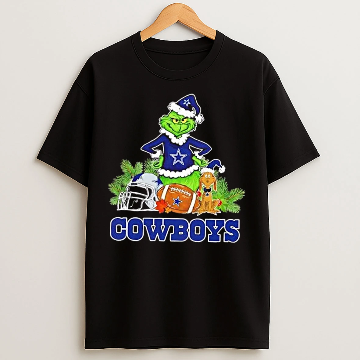 Classic Dallas Cowboys Football X Grinch And Max Dog Merry Christmas T Shirts