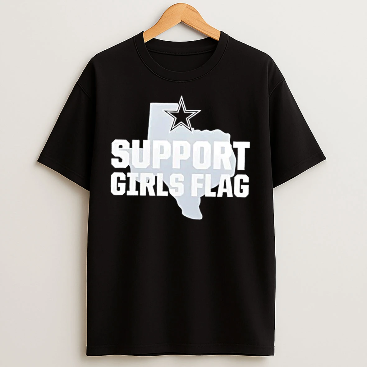 Classic Dallas Cowboys Support Girls Flag Football T Shirts