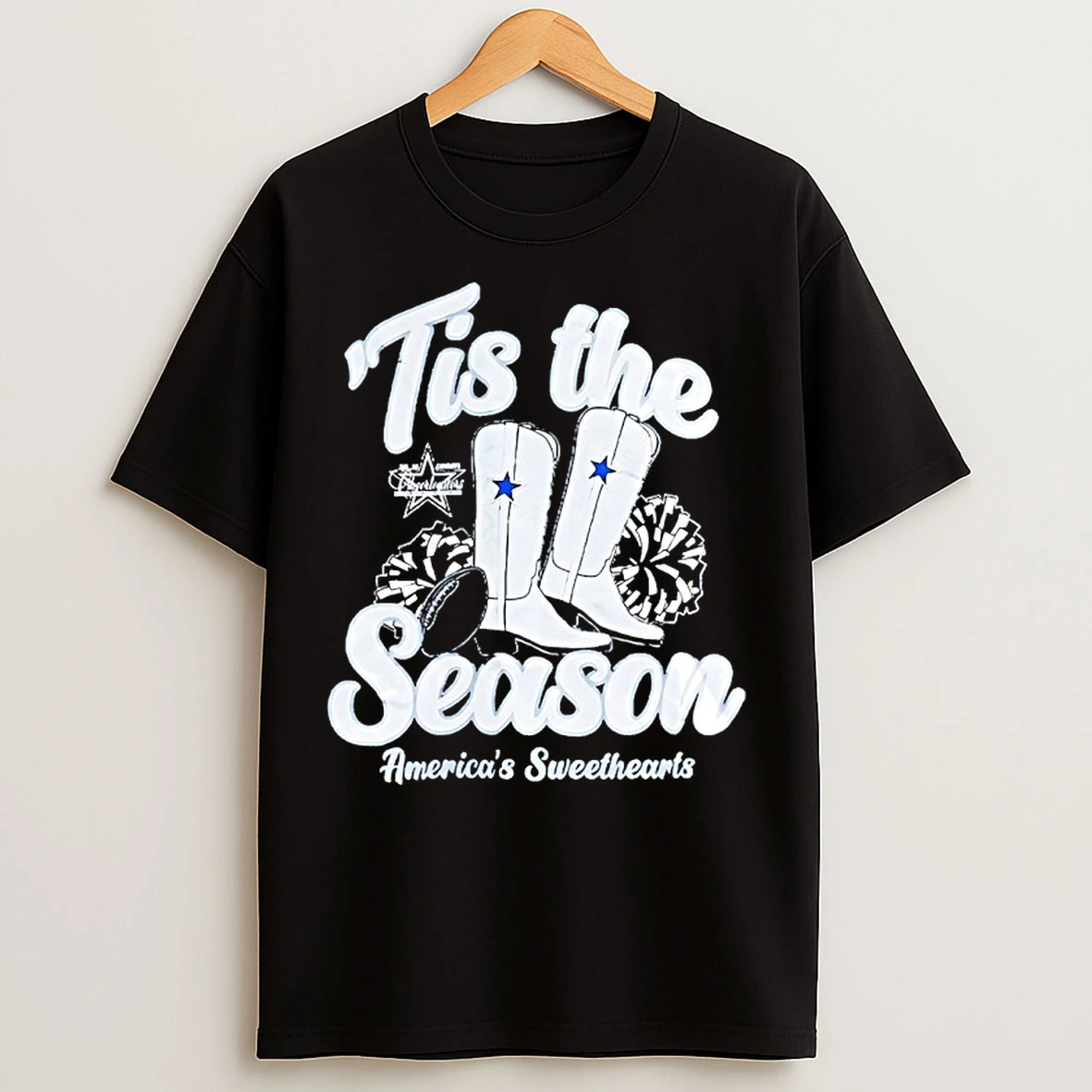 Classic Dallas Cowboys Tis The Season Americas Sweethearts 2025 T Shirts