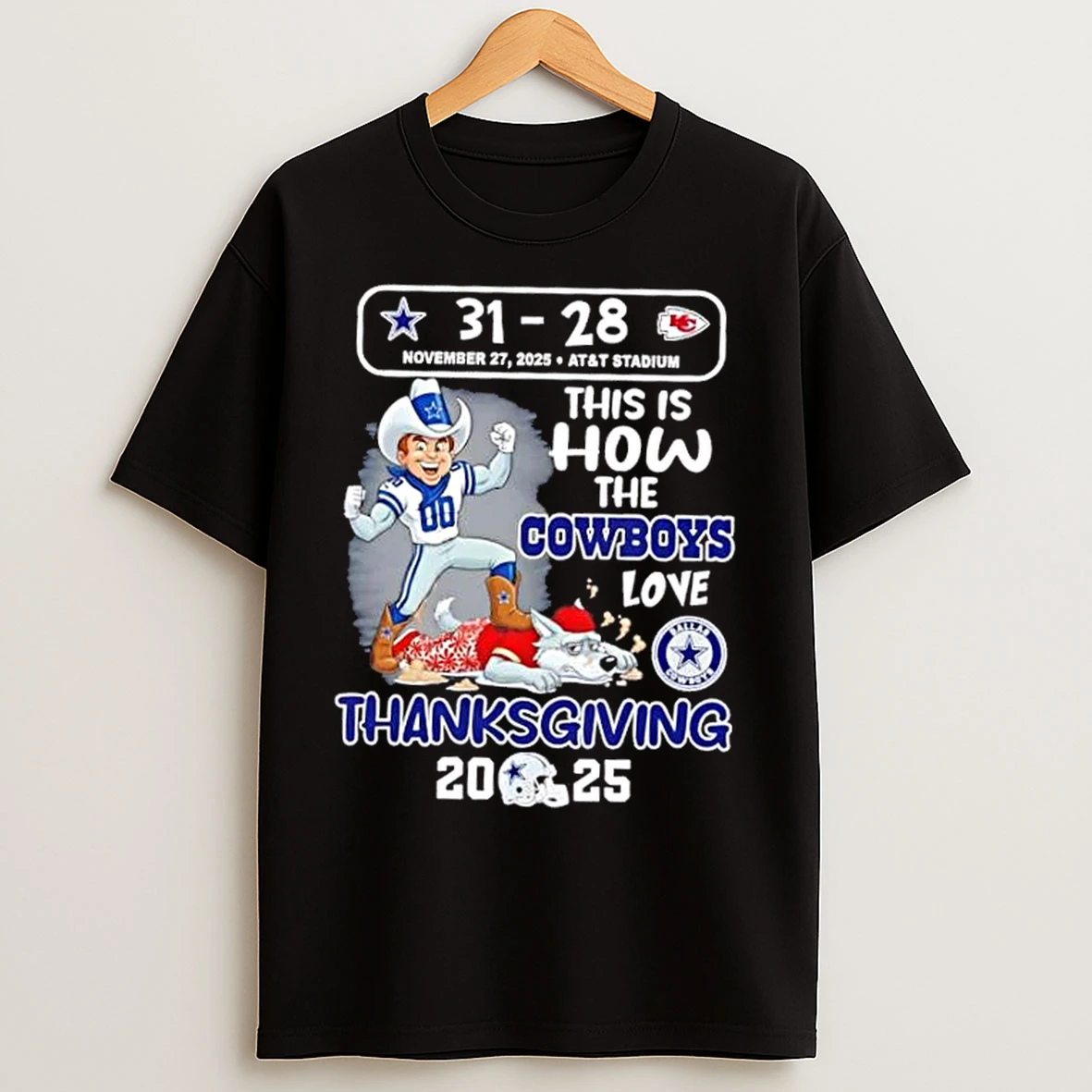 Classic Dallas Cowboys Vs Kc Chiefs This Is How The Cowboys Love Thanksgiving 2025 T Shirts