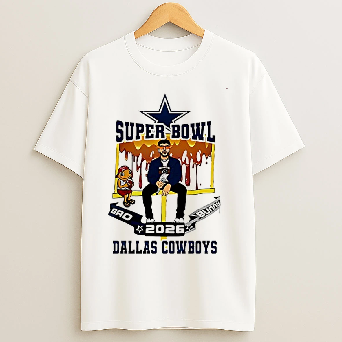 Classic Dallas Cowboys X Bad Bunny Super Bowl 2026 T Shirts