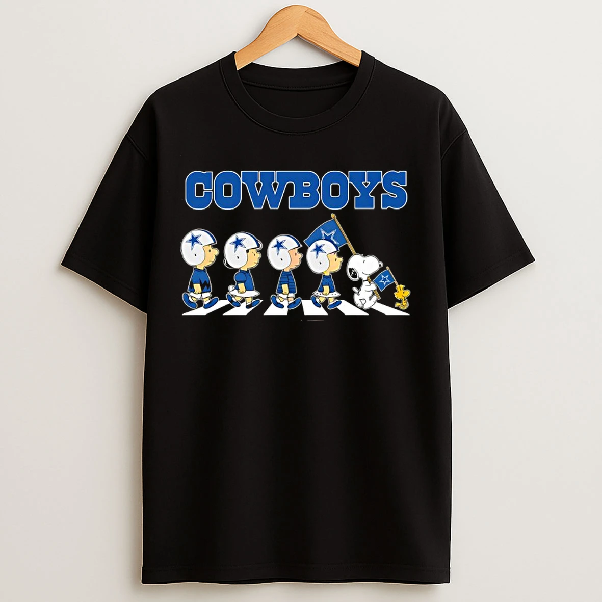 Classic Dallas Cowboys X Peanuts Snoopy Abbey Road T Shirts