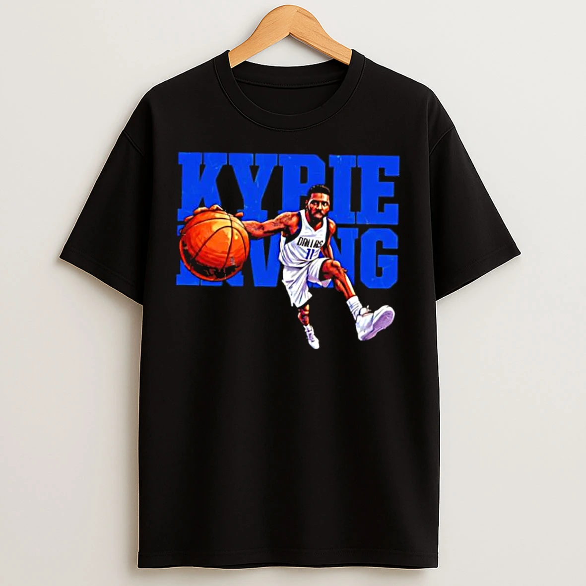 Classic Dallas Mavericks Basketball Kyrie Irving Cartoon T Shirts