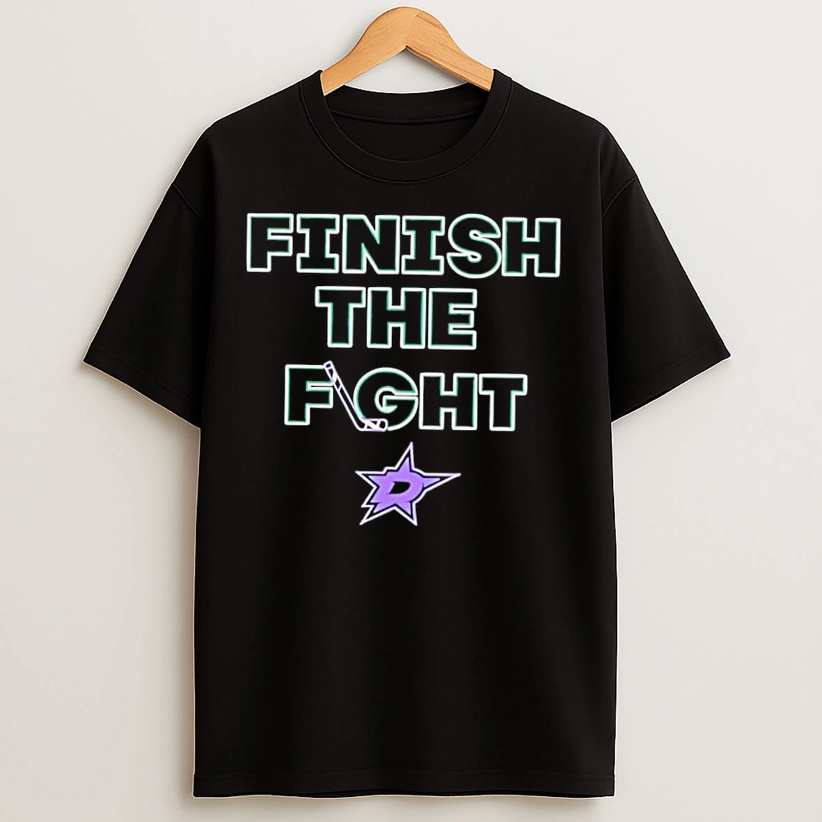 Classic Dallas Stars Hockey Finish The Fight T Shirts