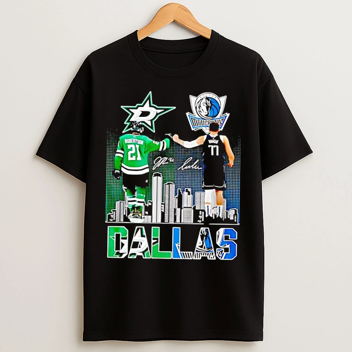 Classic Dallas Stars Jason Robertson Dallas Mavericks Luka Doncic 2025 T Shirts