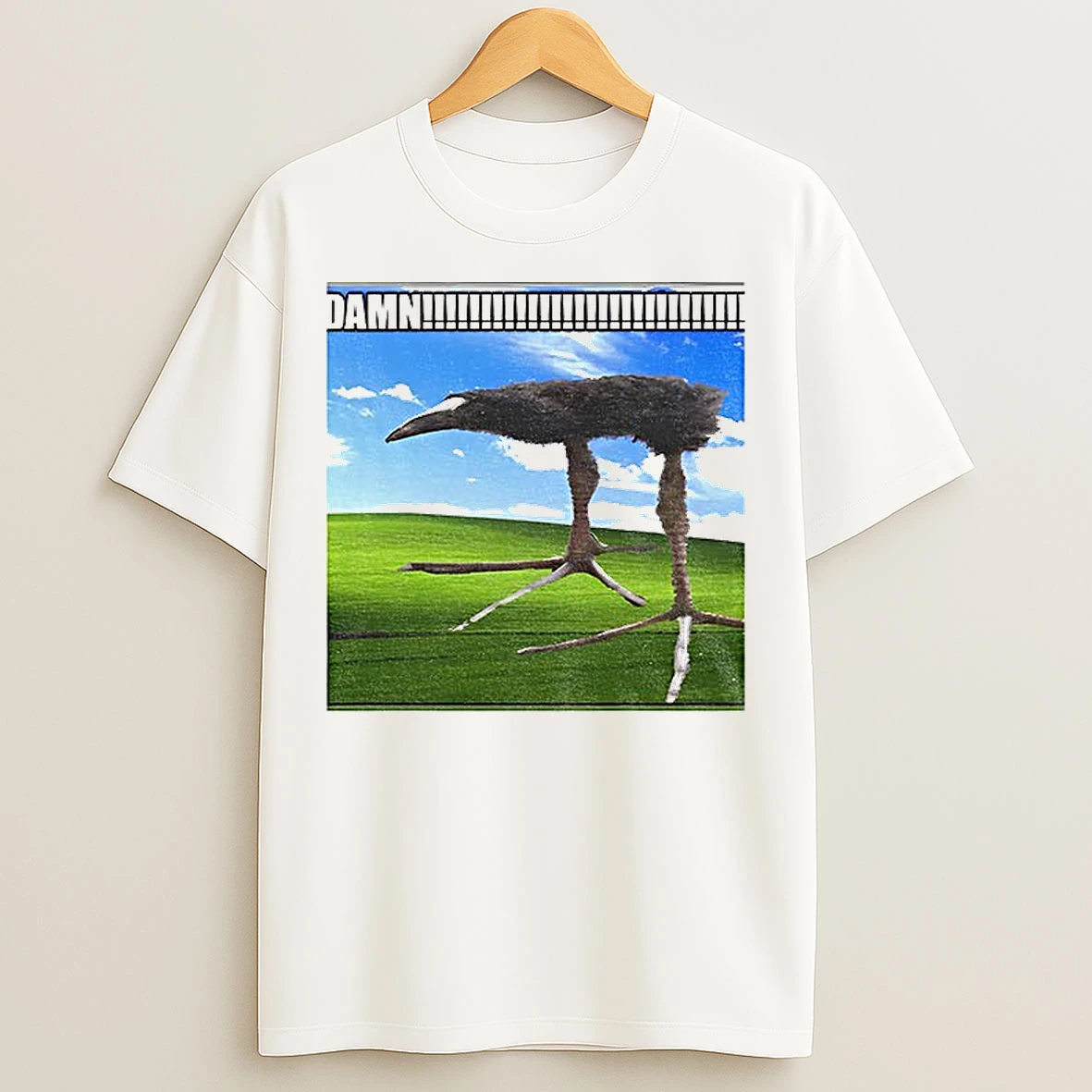 Classic Damn Bird Blue Sky T Shirts