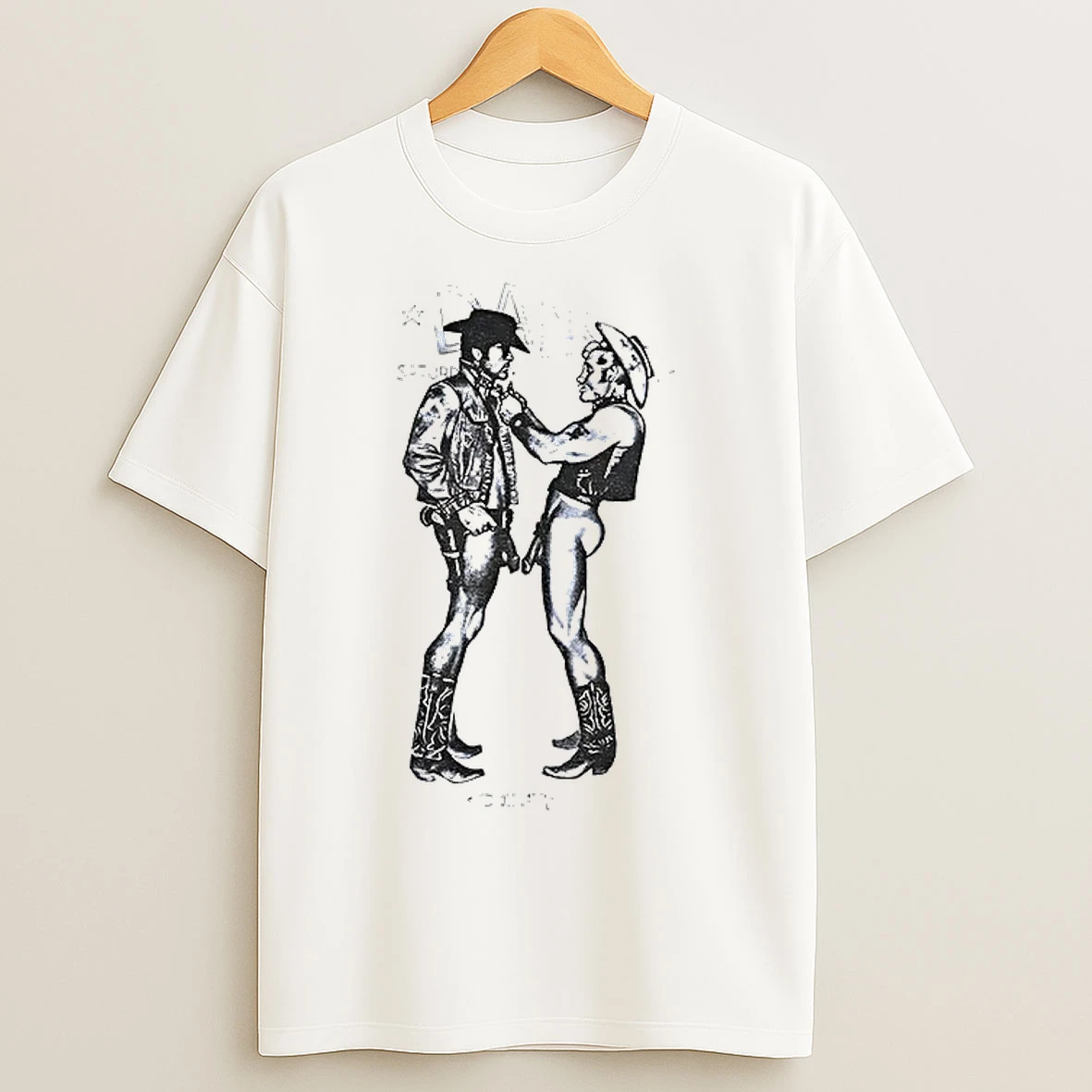 Classic Dance Saturday Tom Of Finland Cowboys Kissing Lgbt Gay Erotic T Shirts