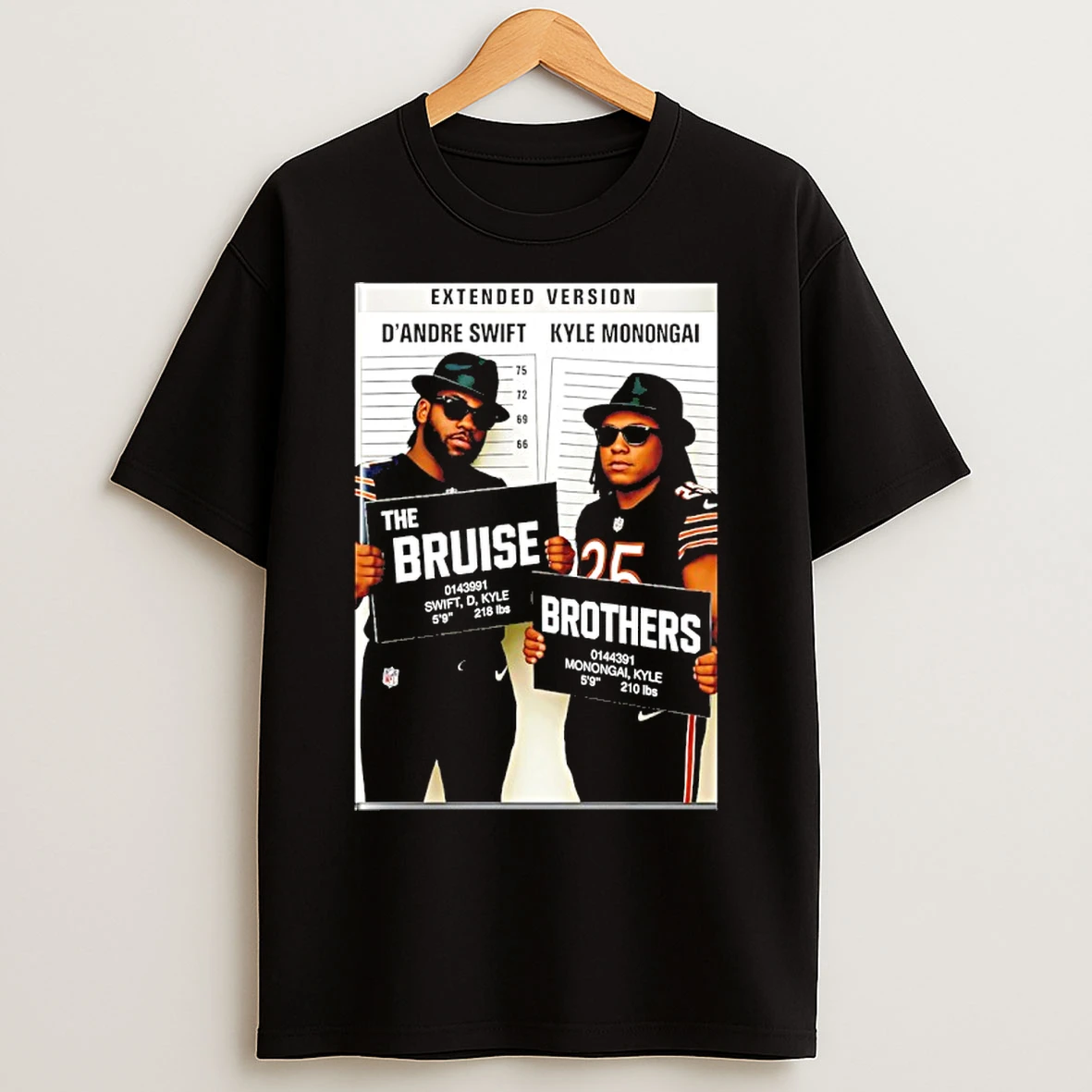 Classic Dandre Swift And Kyle Monangai Da Bears Mugshot T Shirts