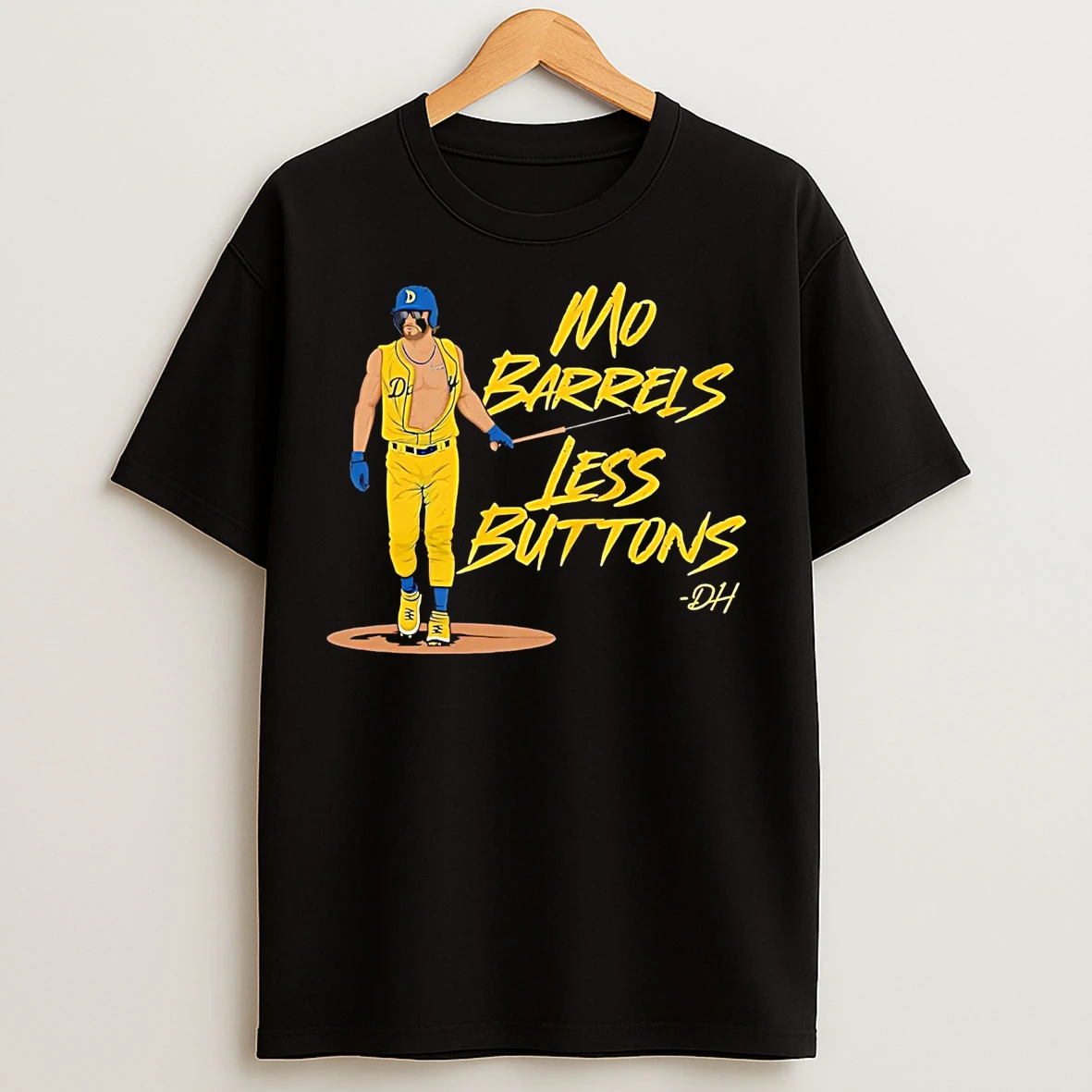 Classic Danny Lehmann Mo Barrels Less Buttons La Dodgers T Shirts