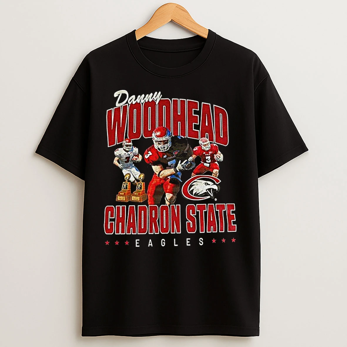 Classic Danny Woodhead Chadron State Eagles Football Graphic T Shirts
