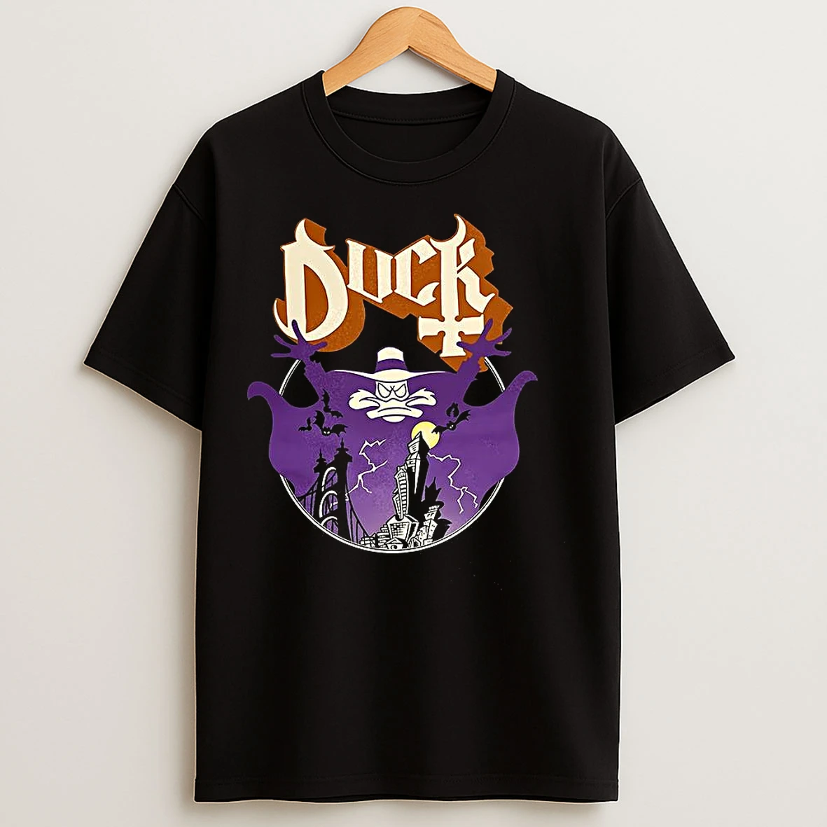 Classic Darkwing Duck Disney Cartoon 90s Ghost Duck Halloween T Shirts