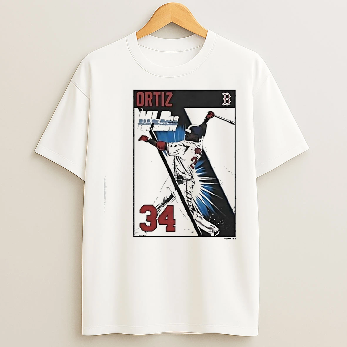 Classic David Ortiz 34 Mlb The Show 06 Cover Boston Red Sox T Shirts
