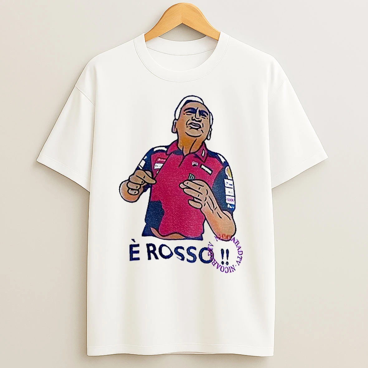 Classic Davide Tardozzi Grand Prix 250cc E Rosso Cartoon T Shirts