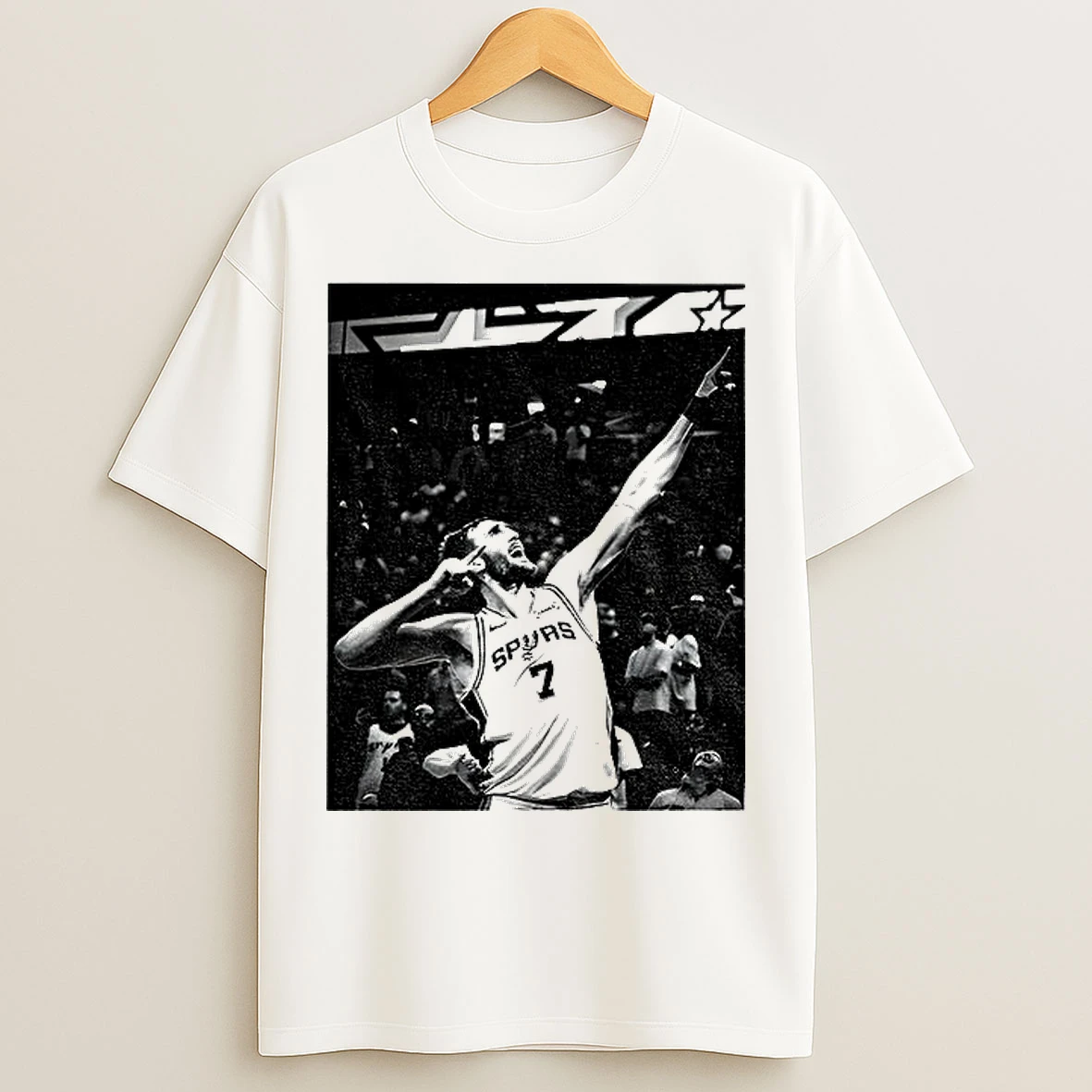 Classic Deaaron Fox Wearing Luke Kornet San Antonio Spurs Basketball Vintage T Shirts