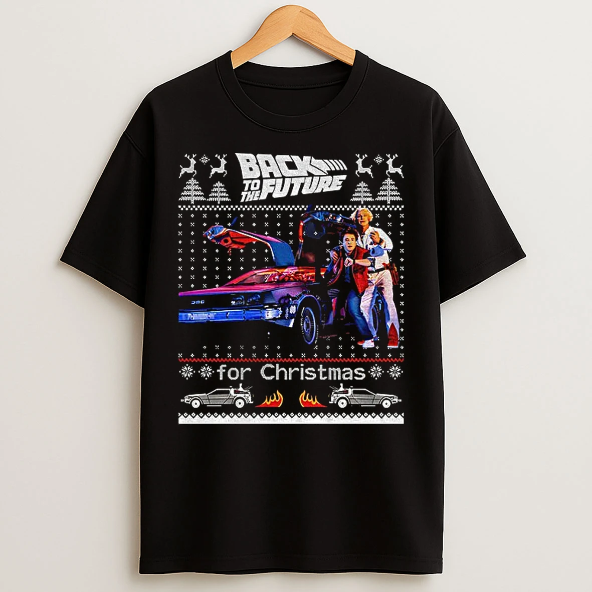 Classic Delorean Dmc 12 Back To The Future For Christmas T Shirts