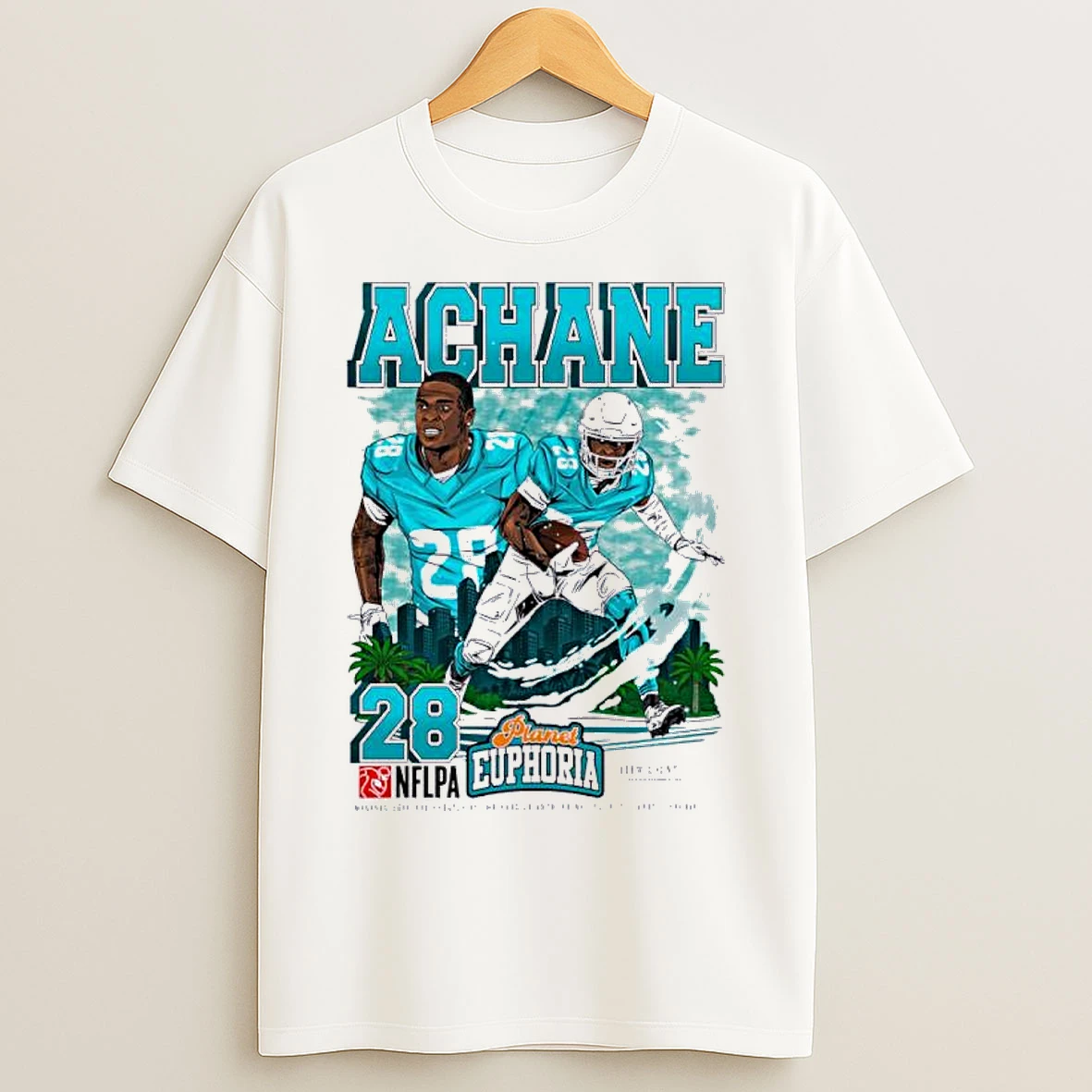 Classic Devon Achane Miami Dolphins Nflpa Player T Shirts