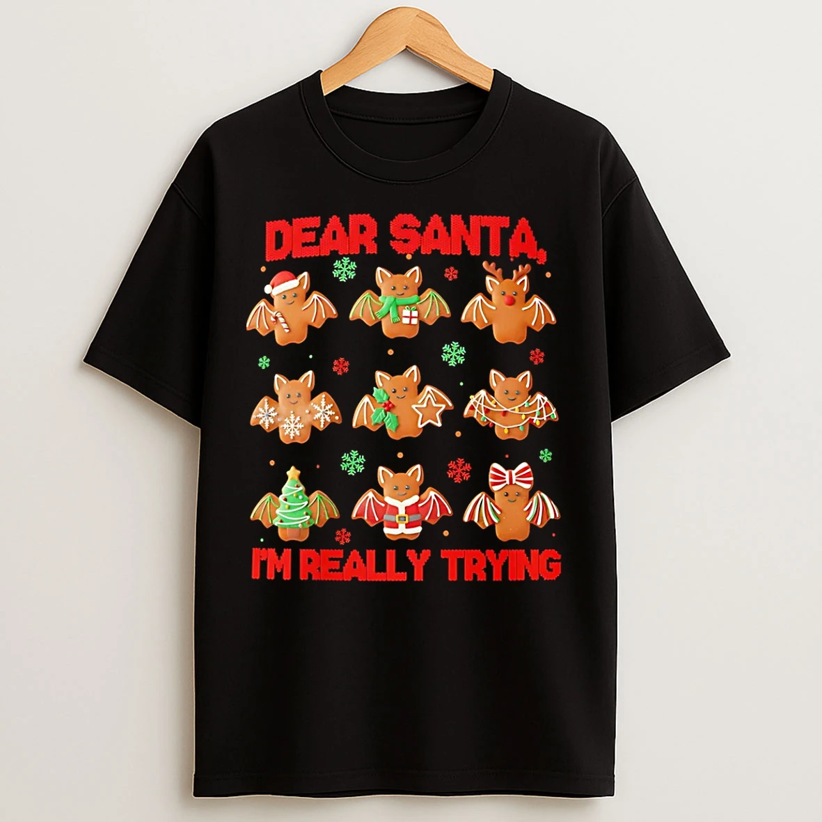 Classic Dear Santa Im Really Trying Christmas T Shirts
