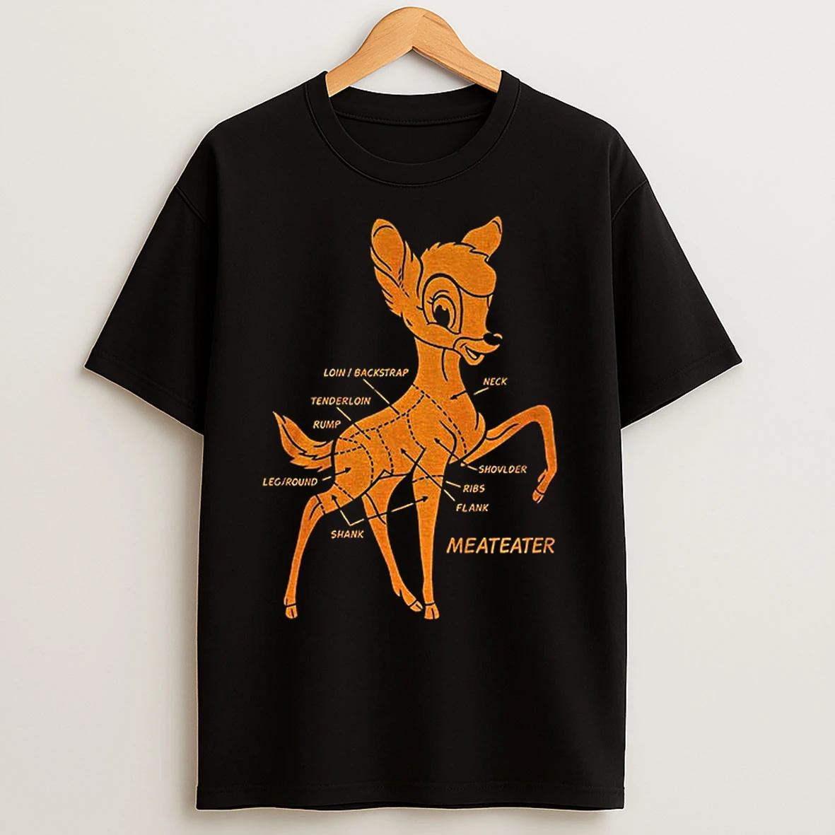 Classic Deer Butchering Bambi Meateater T Shirts