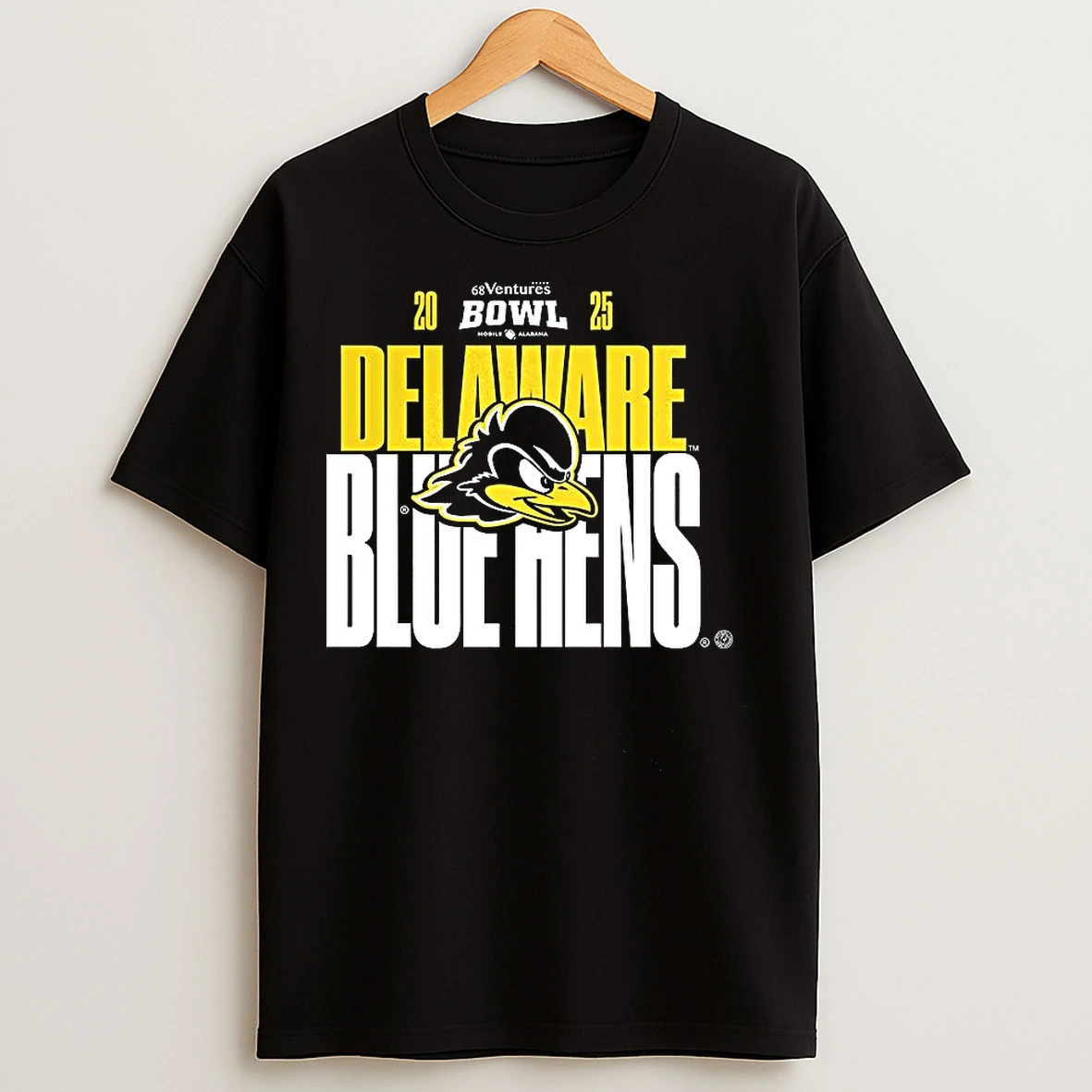 Classic Delaware Fightin Blue Hens 68 Ventures Bowl 2025 T Shirts