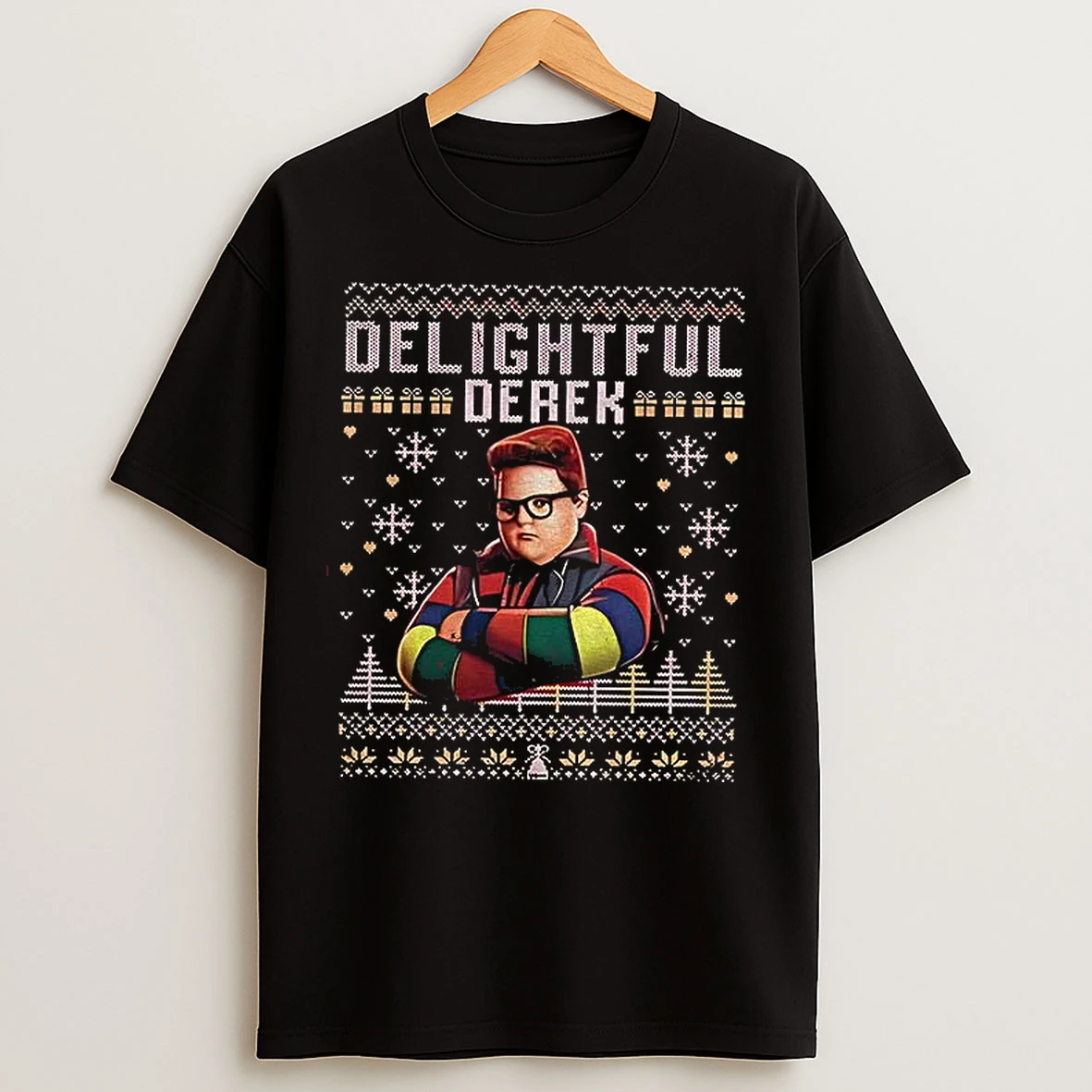 Classic Delightful Derek Ugly Christmas T Shirts