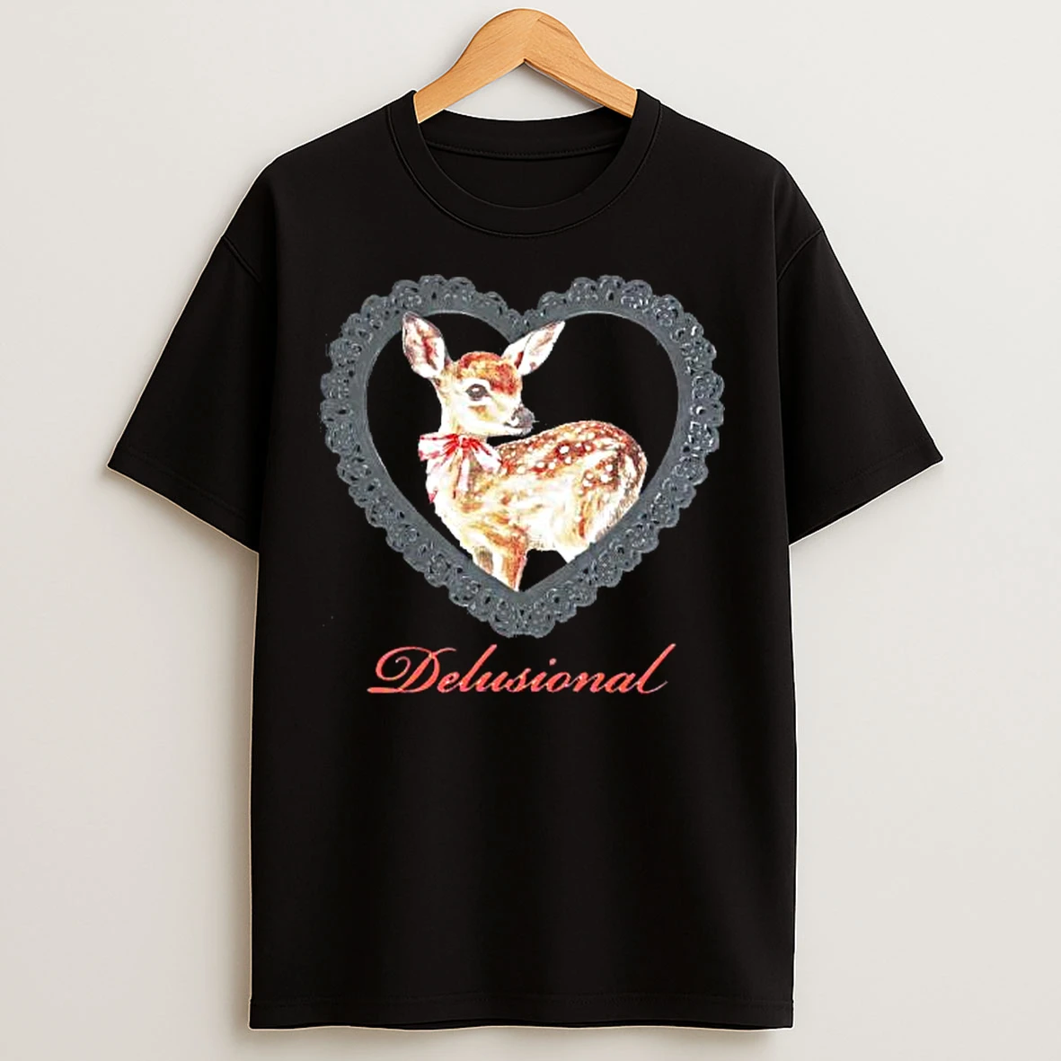 Classic Delusional Deer Heart Bowl T Shirts