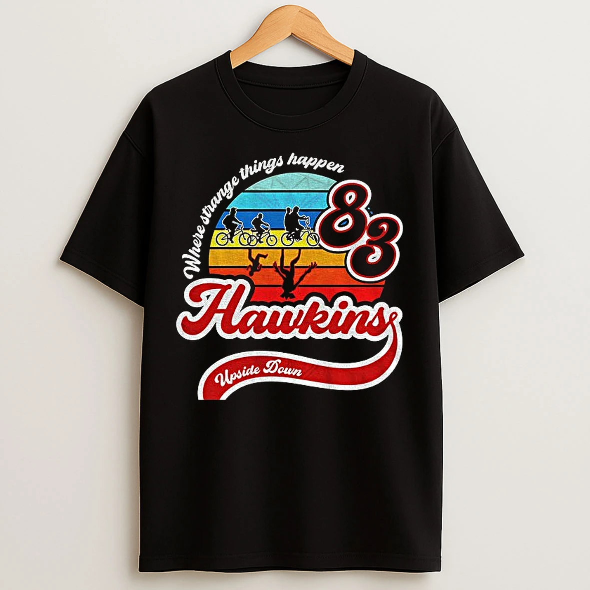 Classic Demogorgon Stranger Things Hawkins 1983 Where Strange Things Happen T Shirts