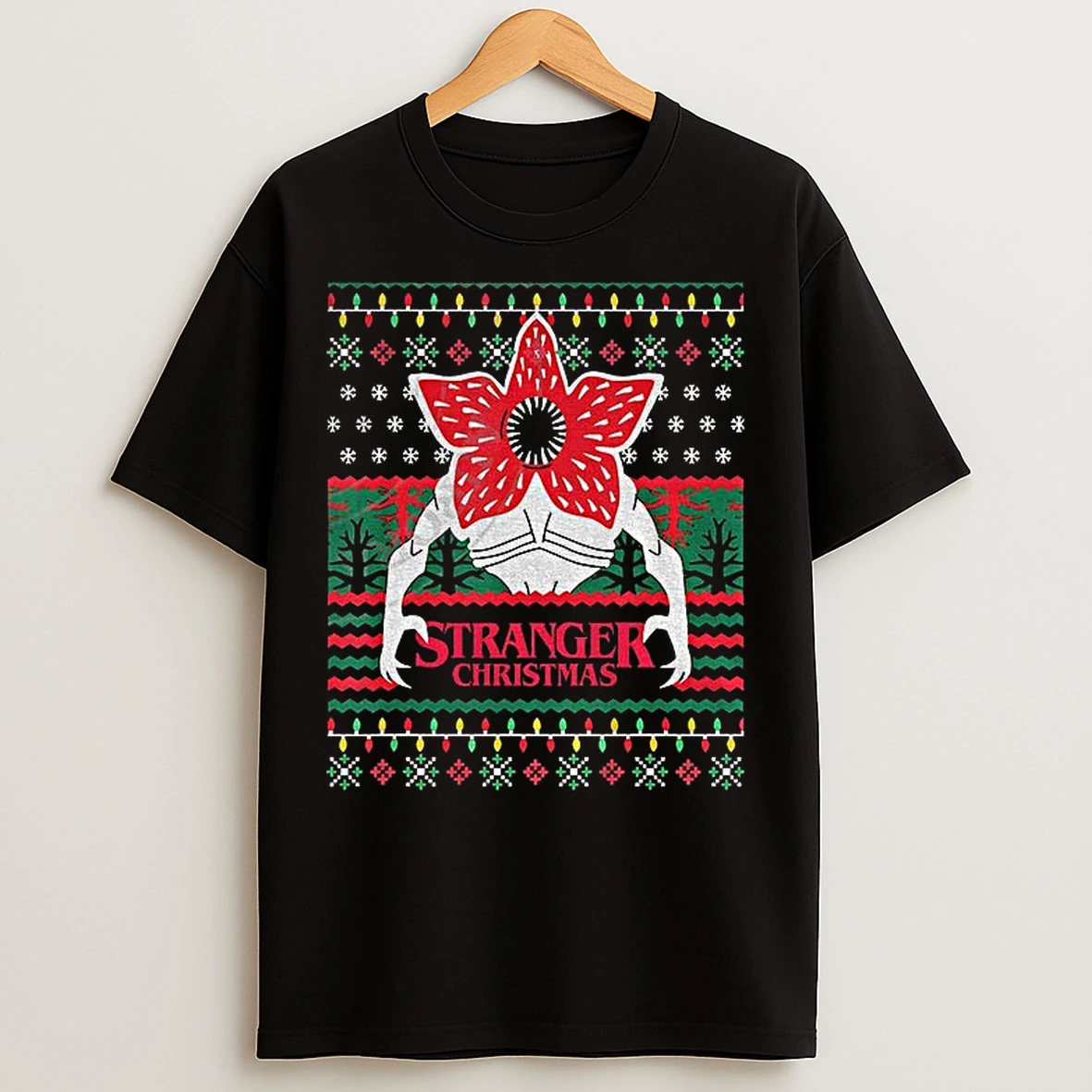 Classic Demogorgon Upside Down Stranger Things Christmas Things T Shirts