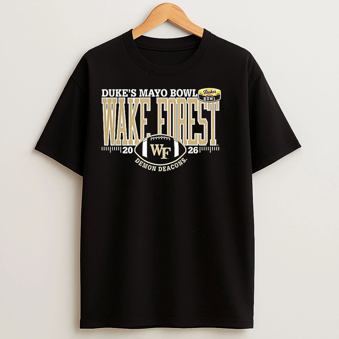 Classic Demon Deacons Football 2025 Dukes Mayo Bowl Bound T Shirts