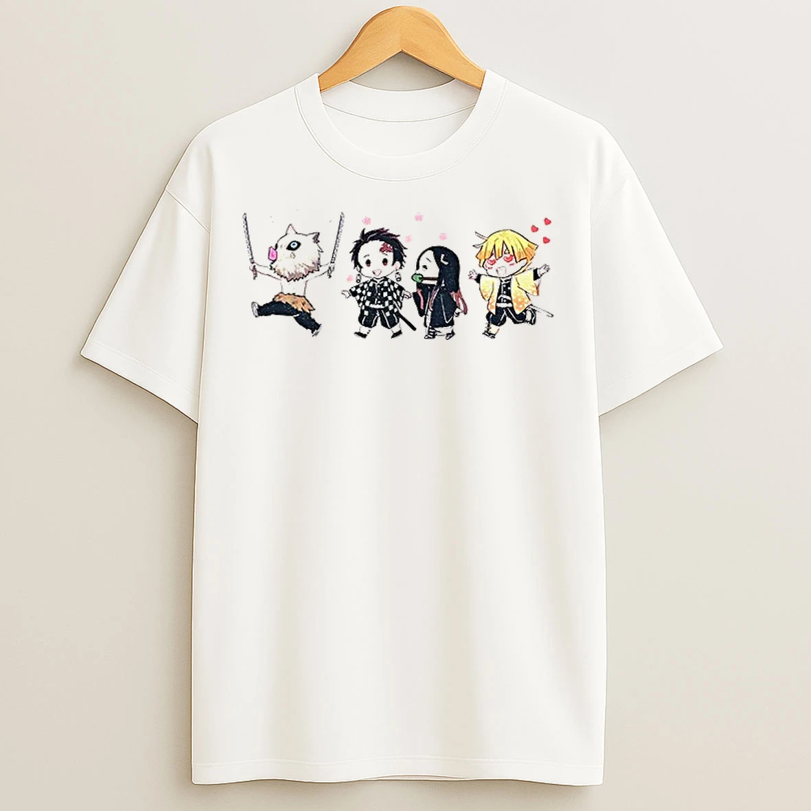 Classic Demon Slayer Kimetsu No Yaiba Chibi Meme T Shirts