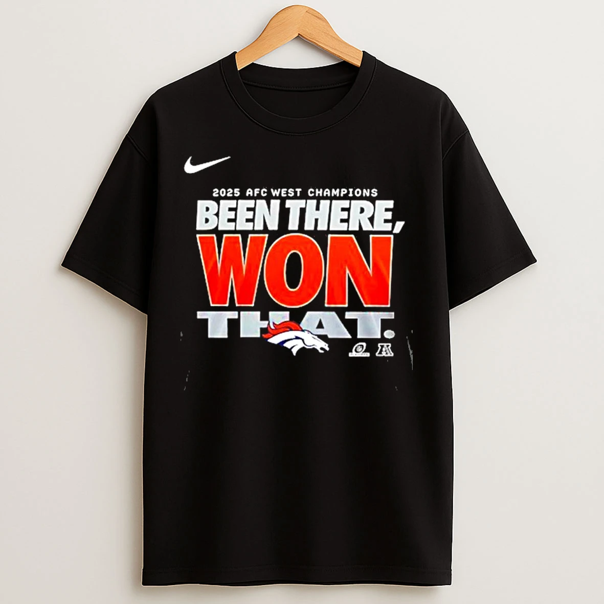 Classic Denver Broncos 2025 Afc West Champions Been There Won That T Shirts