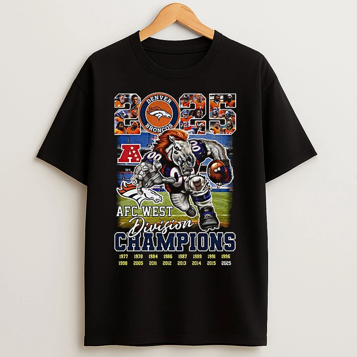 Classic Denver Broncos Afc West Division Champions 2025 T Shirts