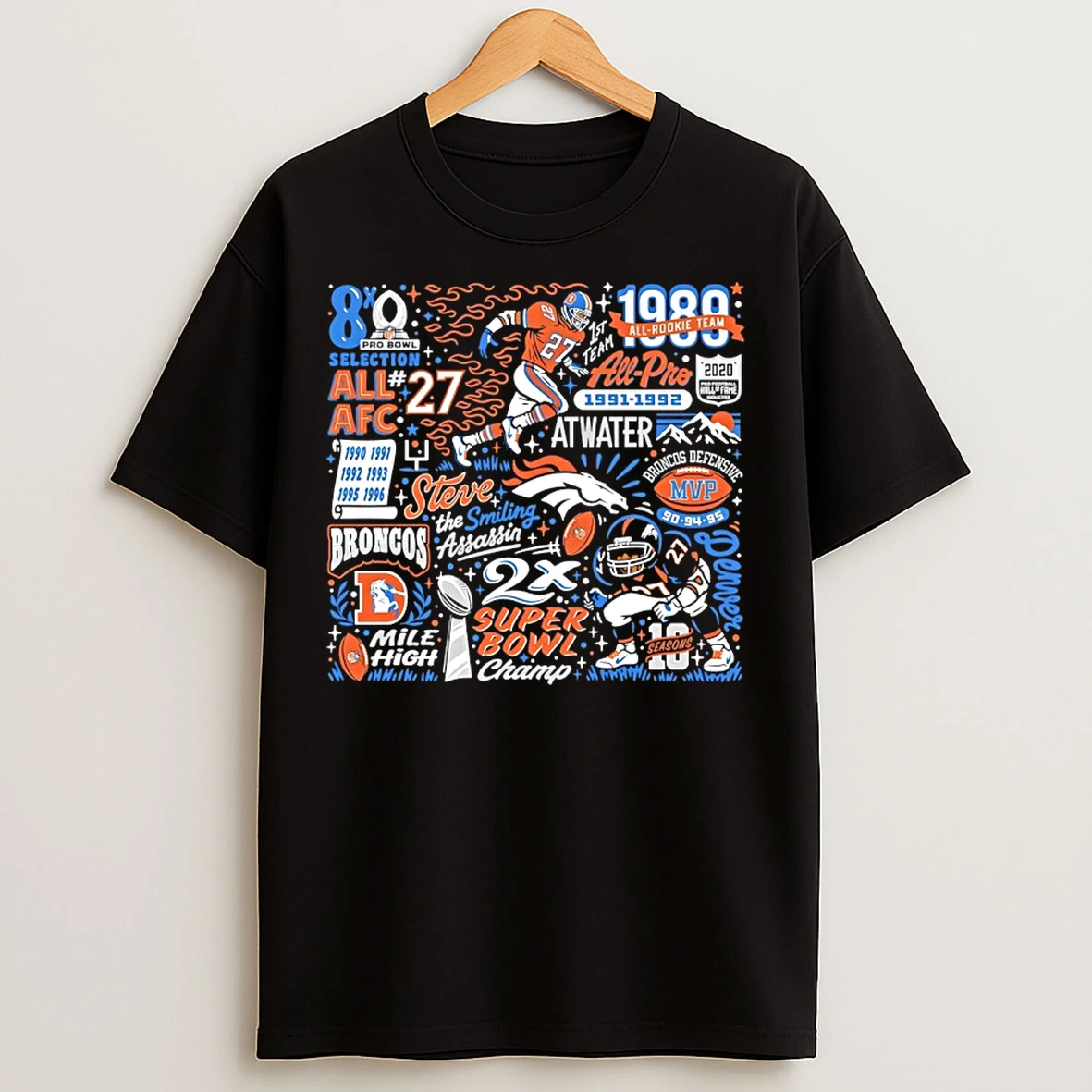 Classic Denver Broncos Atwater Grill Empower Field Stadium Graphic T Shirts