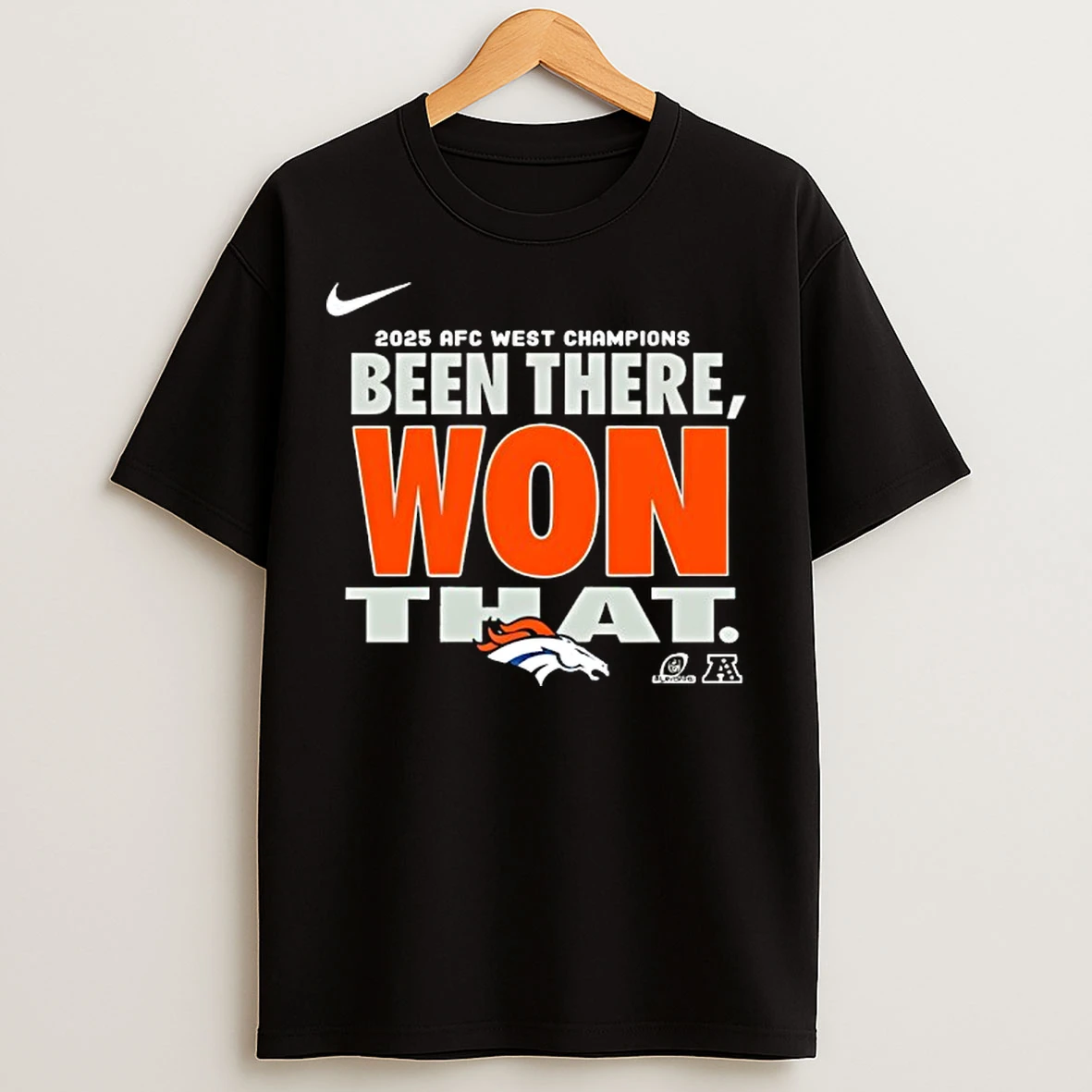 Classic Denver Broncos Been There Won That Division Champions T Shirts