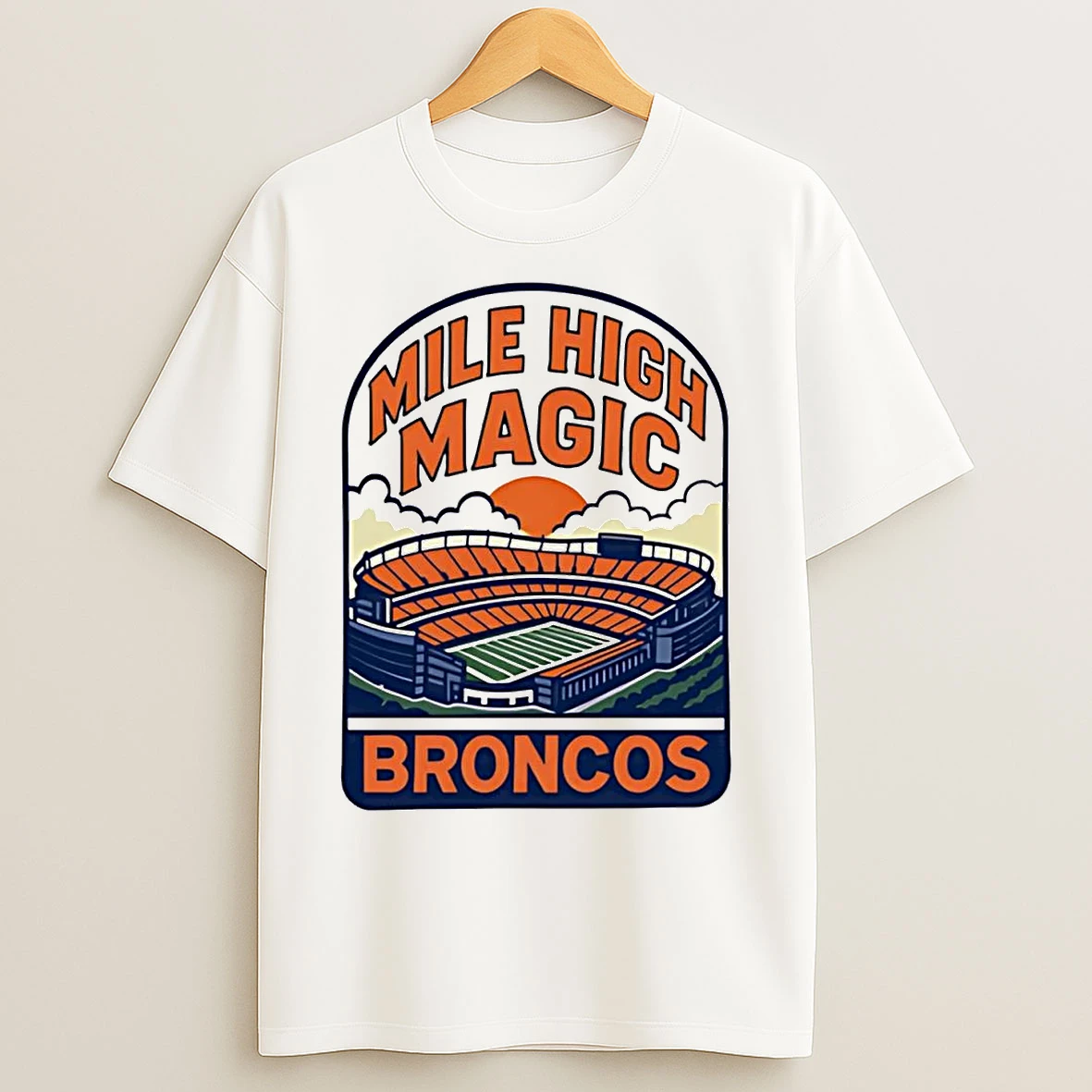 Classic Denver Broncos Mile High Magic T Shirts