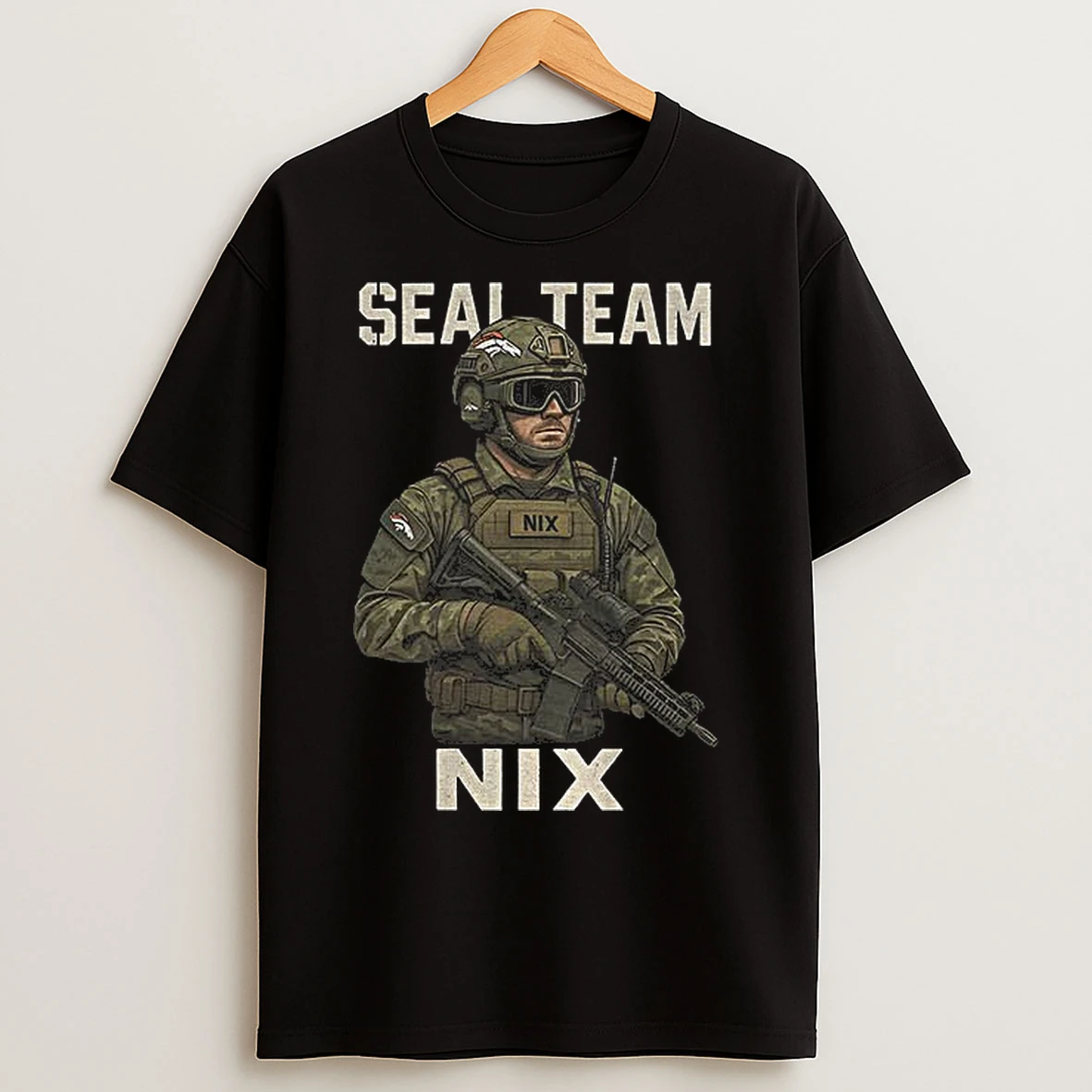 Classic Denver Broncos Seal Team Nix T Shirts