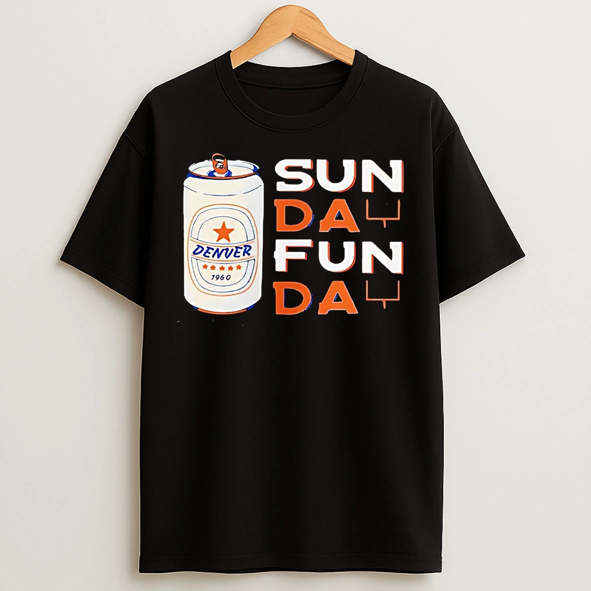 Classic Denver Broncos Beer Sunday Funday T Shirts
