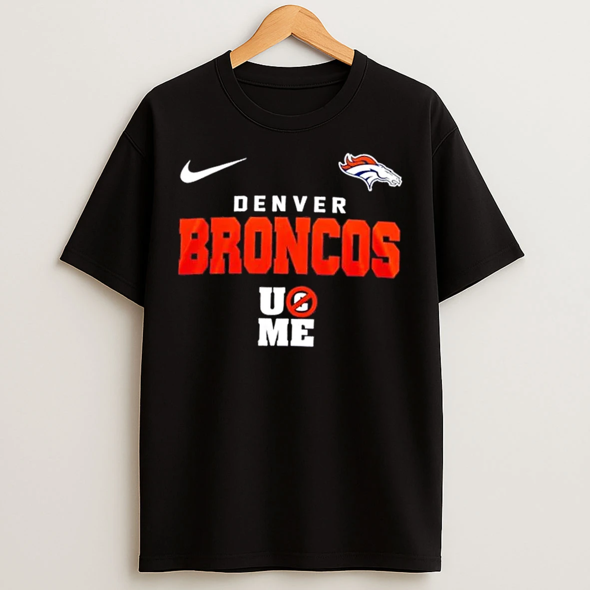 Classic Denver Broncos X Ucme John Cena Never Give Up T Shirts