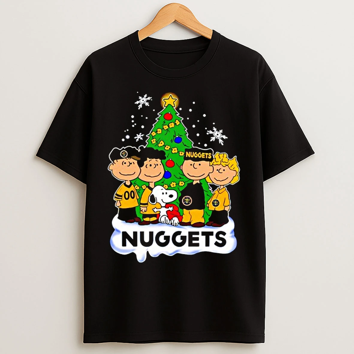 Classic Denver Nuggets X Snoopy The Peanuts Holiday Christmas T Shirts
