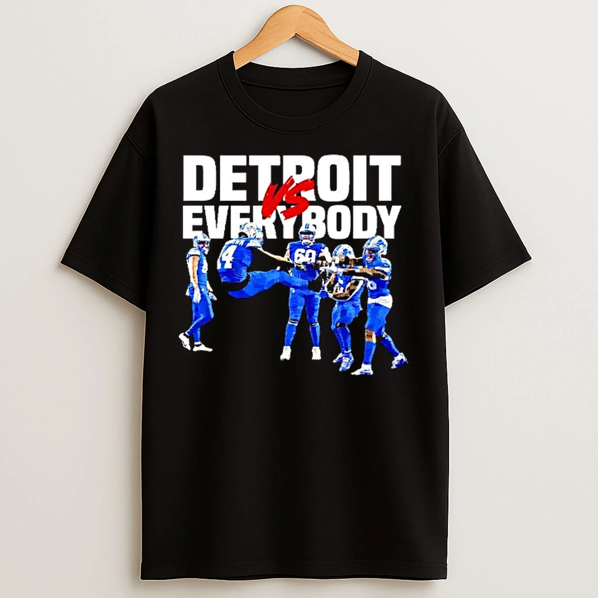 Classic Detroit Everybody Team Graphic T Shirts