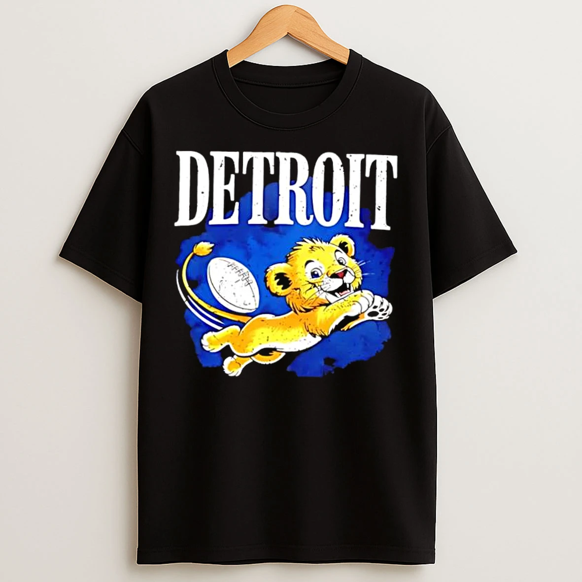 Classic Detroit Lions Football Cute Cartoon Mascot T Shirts
